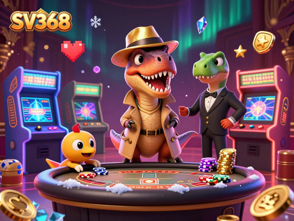 Discover winning moments at SV368 with a velociraptor card counter and fun casino action.