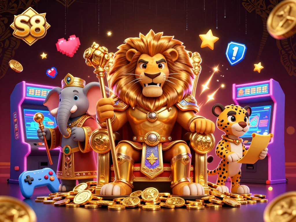 S8 delivers exciting casino experiences with vibrant characters in a stunning 3D illustration.