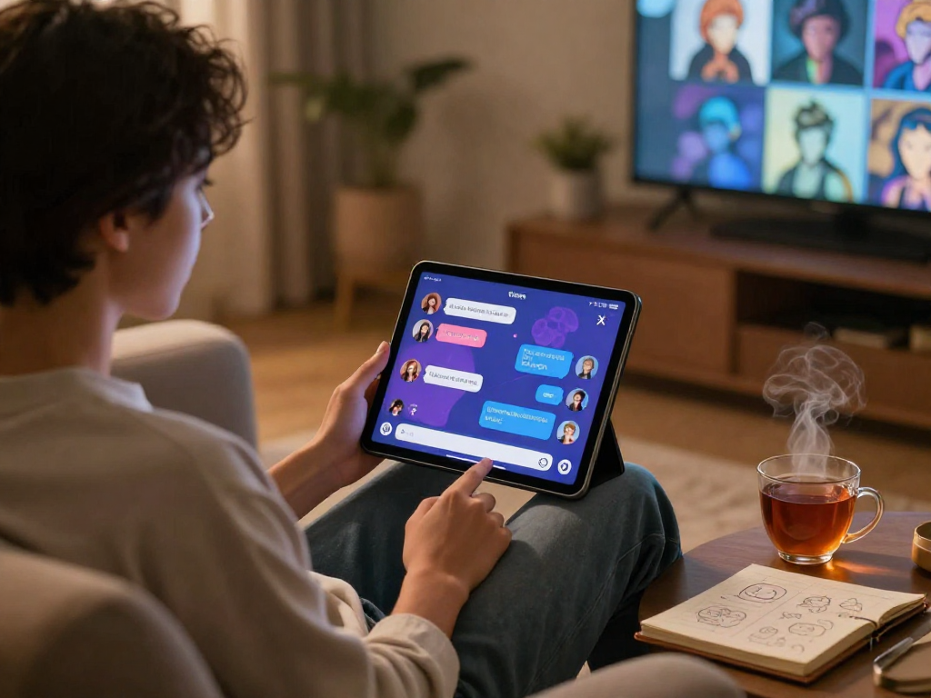 Cozy digital space for engaging sex ai conversations with lifelike avatars and chat interactions.