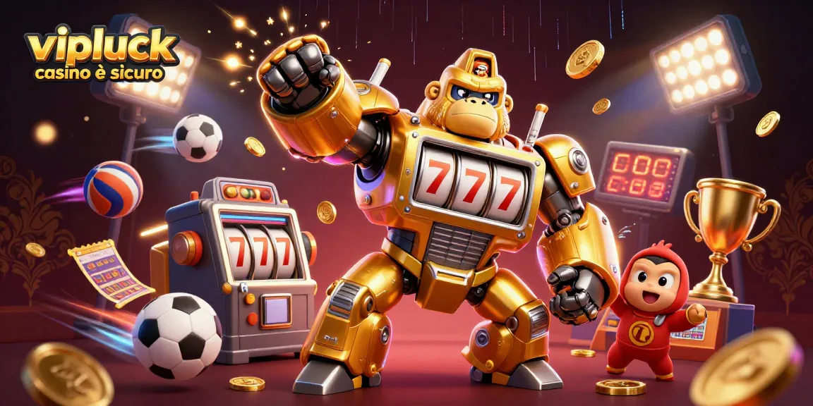 Scopri se vipluck casino è sicuro con il gorilla mech d'oro e sport divertenti.