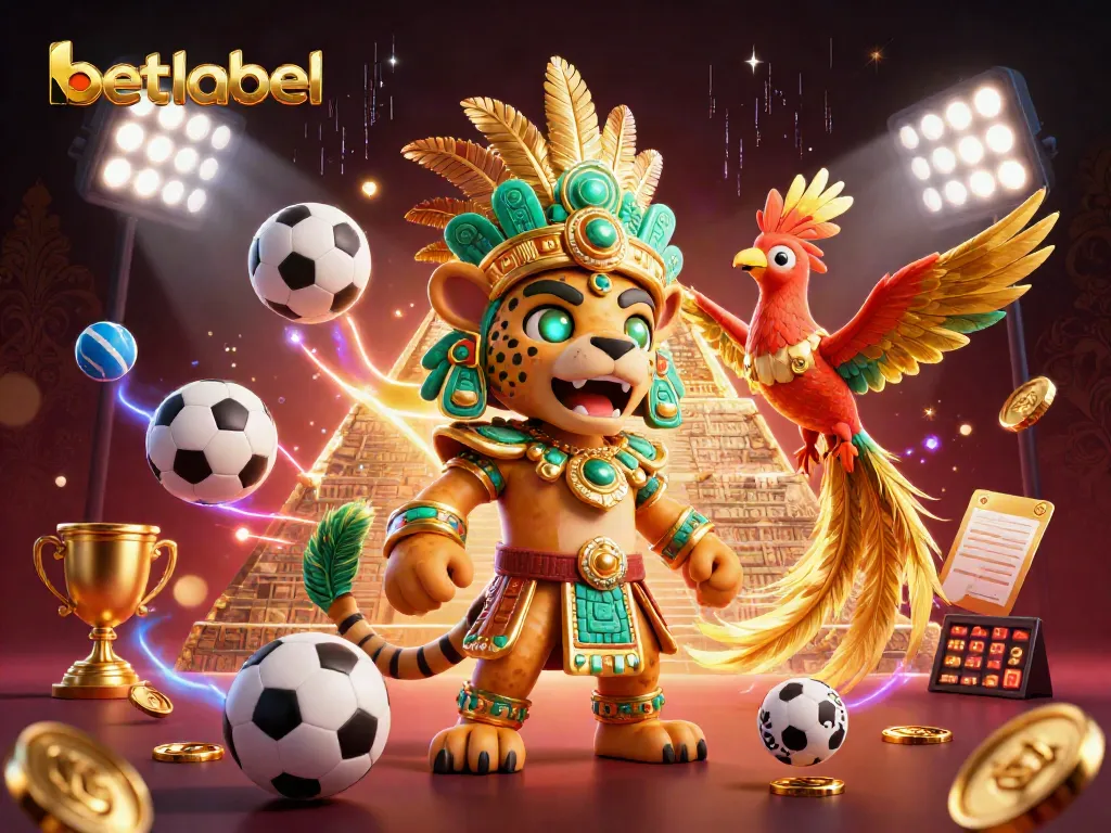 Experience the excitement of betting at Betlabel Casino with vibrant characters and dynamic gaming elements.