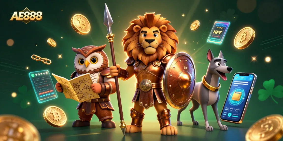 Experience winning jackpots at AE888 with dynamic characters and vibrant casino elements.